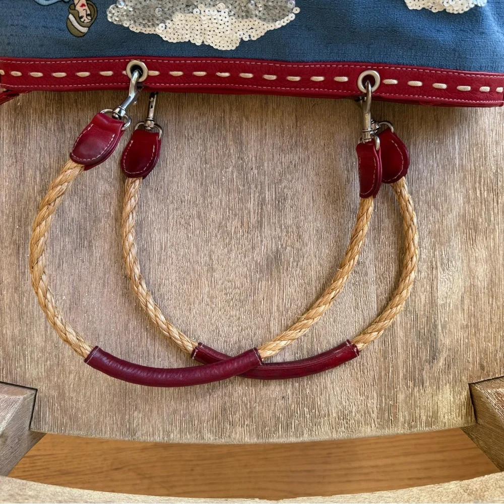 Rare Vintage Isabella Fiore “Let’s Cruise” Beaded Tote Bag – 1990s - Picture 8 of 11